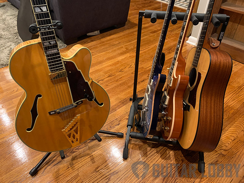 Foldable Multi-Guitar Stand – Pyle USA